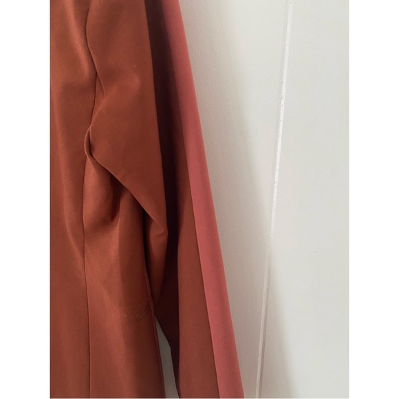 BOUGUESSA Two-tone Fitted Blazer in Terracotta Size Medium - Picture 5 of 8